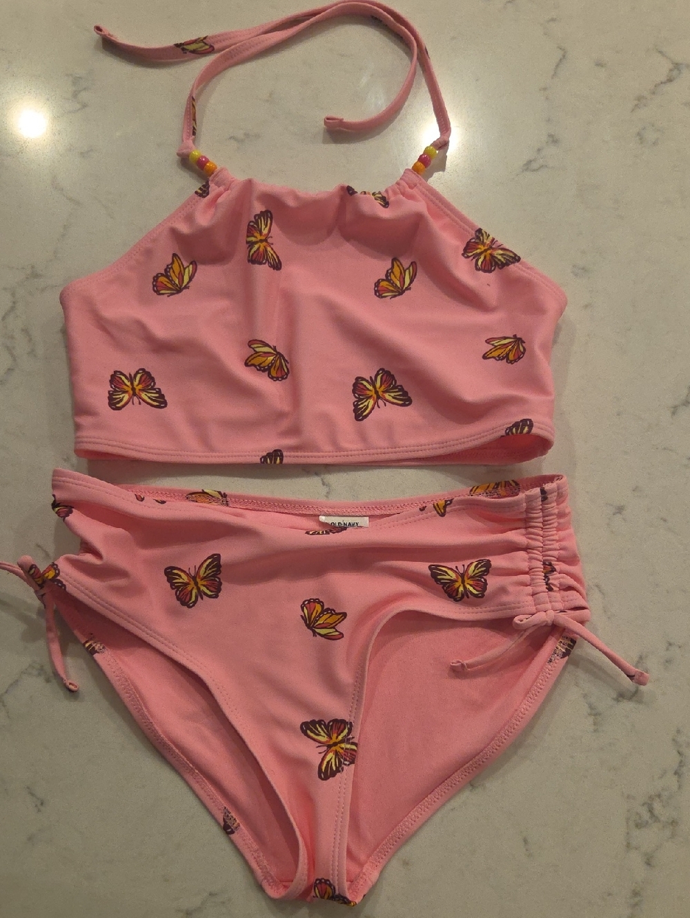 Old Navy Peachy Coral Crew Neck Top